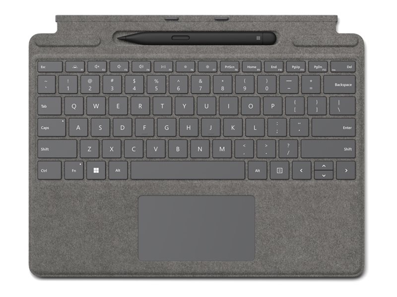 Microsoft Surface Pro Signature Tastatur Mit Slim Pen 2, Touchpad, Microsoft, Surface Pro 10 Surface Pro 9 Surface Pro 8 Surface Pro X, Platin, Alcan
