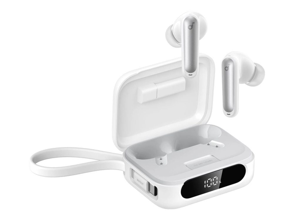 Anker Soundcore P41i - Ægte Trådløse Øretelefoner Med Mik. - I Øret - Bluetooth - Aktiv Støjfjerning - Hvid