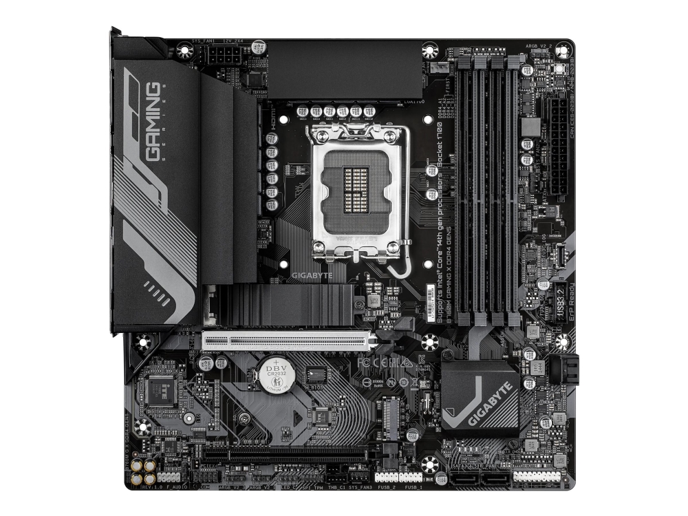 Gigabyte B760M Gaming X DDR4 GEN5 - Moderkort - micro ATX - LGA1700-uttag - B760 Chipuppsättning - USB-C 3.2 Gen2, USB 3.2 Gen 1 - 2.5 Gigabit LAN - inbyggda grafiken (CPU krävs) - HD-ljud (8 kanaler) | Datorkomponenter - Moderkort - Alla Moderkort | GameStuff