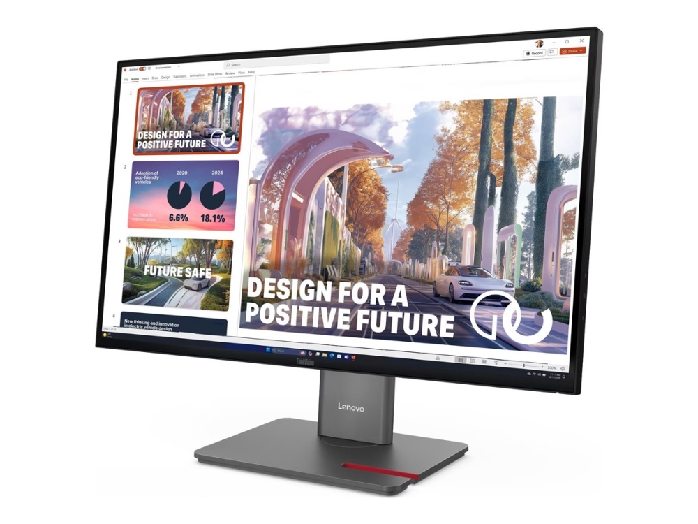Lenovo Thinkvision P27qd-40 - Led-Skærm - 27" - 2560 X 1440 Qhd @ 120 Hz - Ips - 350 Cd/M² - 1500:1 - 4 Ms - Hdmi, Displayport, Usb-C - Ravnsort - Me