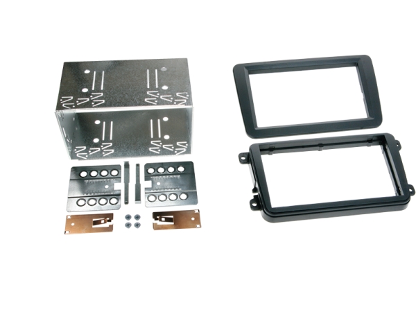 Acv 381320-10-1, Radioblende, Auto, Schwarz, Monochromatisch, Metall, Kunststoff, Seat Seat Alhambra (7N) 10/2010 - 04/2015 Seat Leon (1P) 09/2005 -