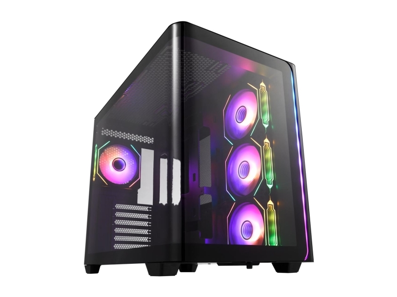 Fsp M580-Ba, Midi Tower, Pc, Schwarz, Atx, Micro Atx, Mini-Itx, Glas, Spcc, Gaming