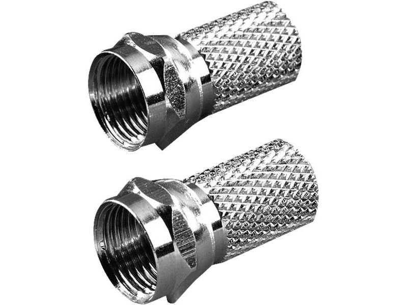 Vivanco Vvsat2ada7tff, F-Type, F-Type, Sølv, Metal, 7 Mm, Hængende Boks