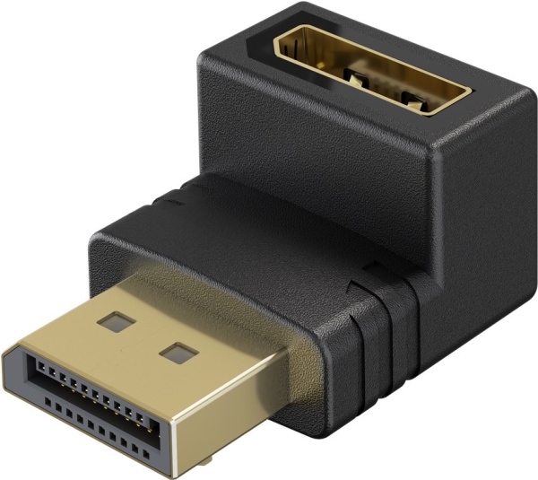 Goobay 77130, Displayport, Displayport, Männlich, Weiblich, Gerade, Runter
