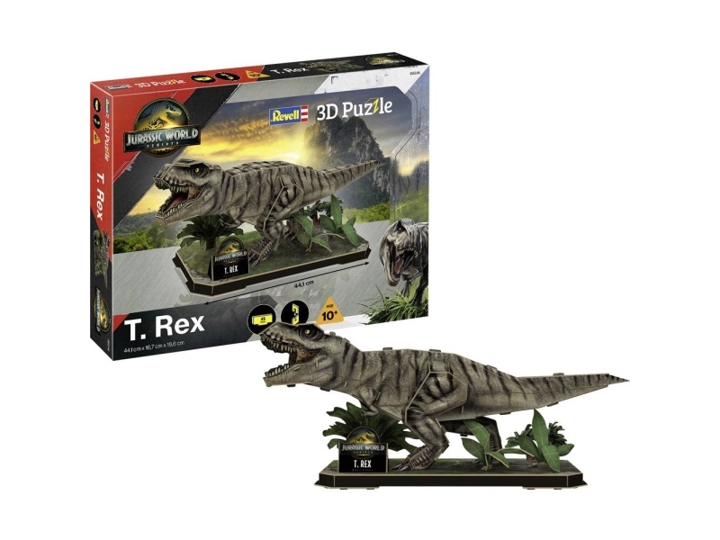 Revell 3D Puzzle Construction Kit Jurassic World - T. Rex - 45dlg. 3D Puslespil