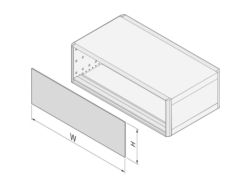 Schroff U-Frontpl.Emc 3U 84Hp - Tilbehør Til Stativer (24572606)