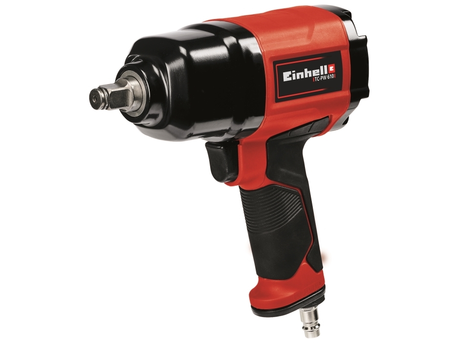 Einhell Tc-Pw 610, Air Ratchet Wrench, Black, Red, 7000 Rpm, 610 N·M, 142 L/Min, 6.3 Bar