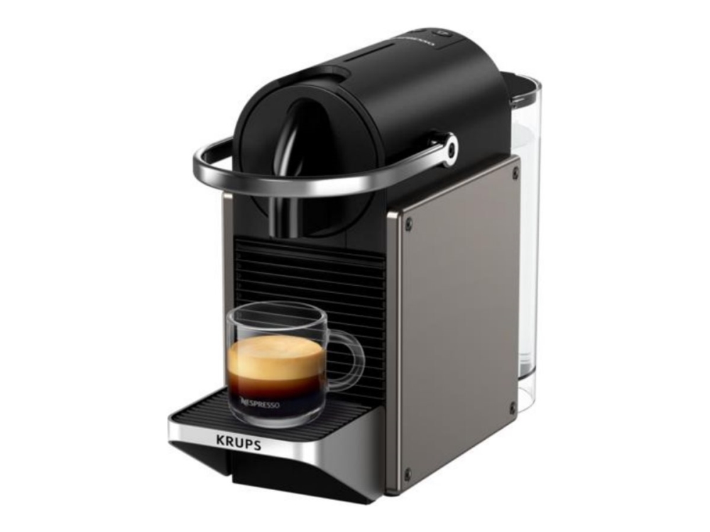 Krups Nespresso Pixie Xn306t - Kaffemaskine - 19 Bar - Titan