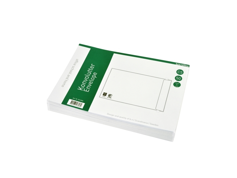 Kuverter C5P 80g Peel & Seal 162x229mm 50stk/pak billede
