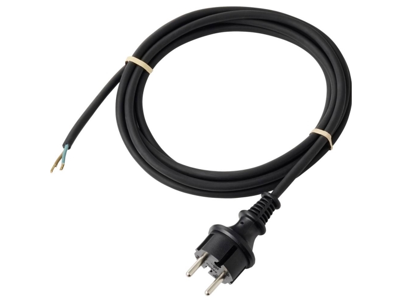 Sygonix Sy-6870674 Strom Anschlusskabel Schwarz 5.00 M (Sy-6870674)