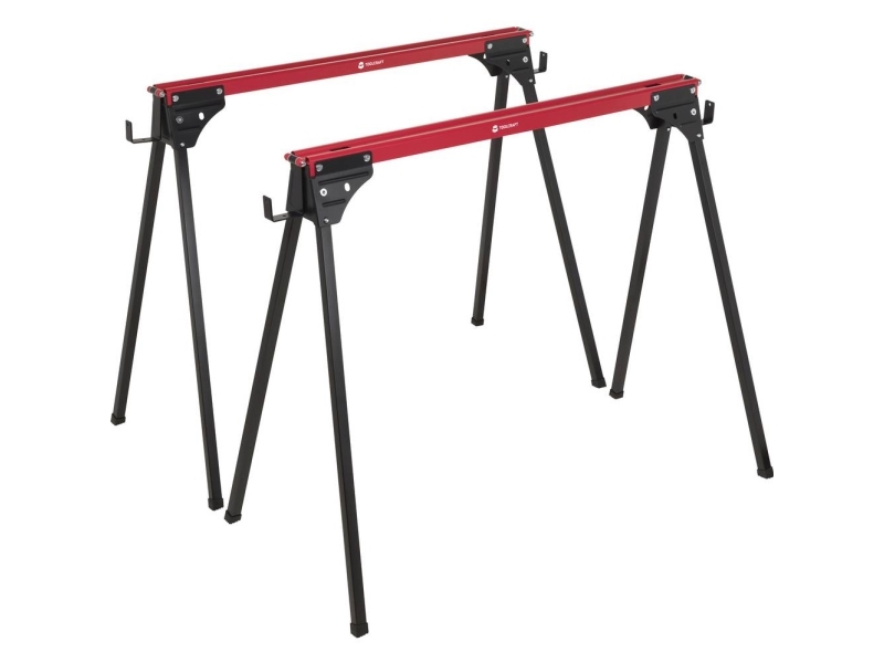 TOOLCRAFT TO-10311633 Stål Savbuk Sammenklappelig 230 kg (B x T) 965 mm x 480 mm 3.9 kg 2 stk