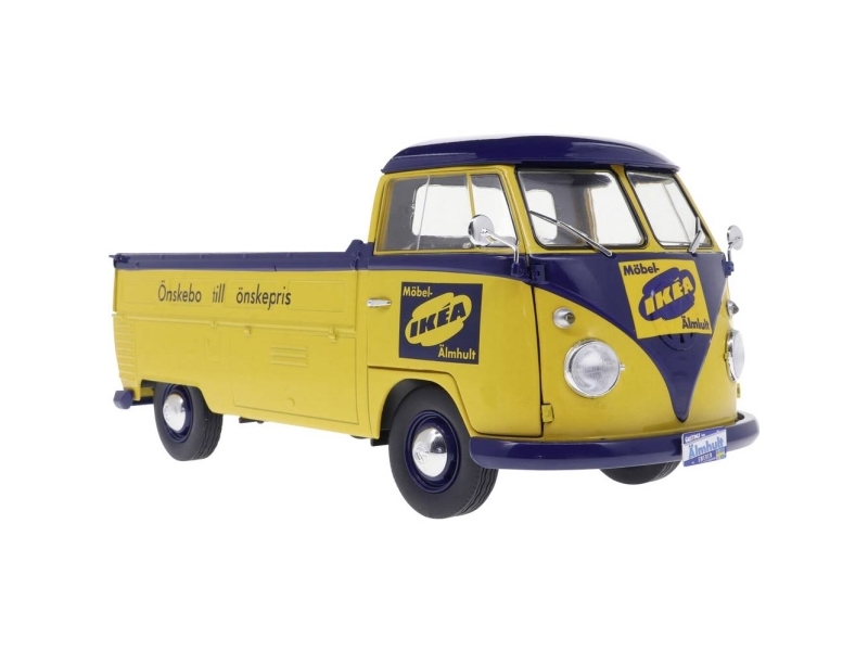 Solido Personbil model Volkswagen (VW) T1 pick-up gul 1950 Færdig model Personbil modelbyg