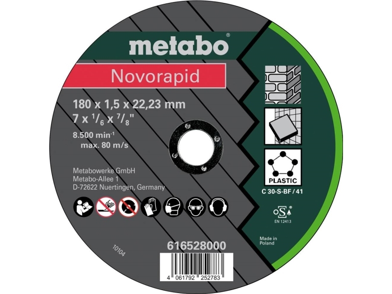 Metabo 616528000 Skæreskive 180 mm 22.23 mm 25 stk
