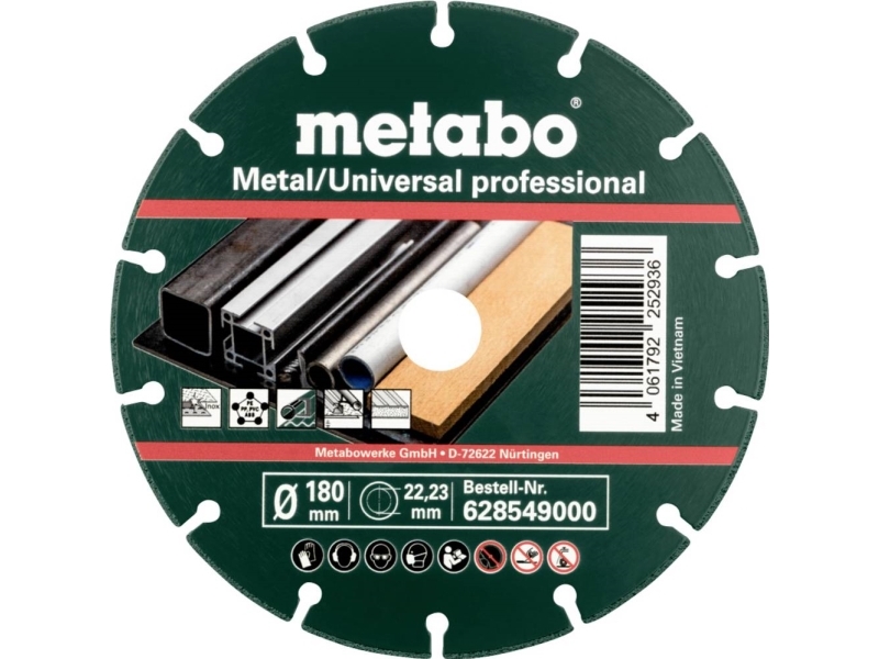 Metabo 628549000 Diamantskæreskive 180 mm 22.23 mm 10 stk