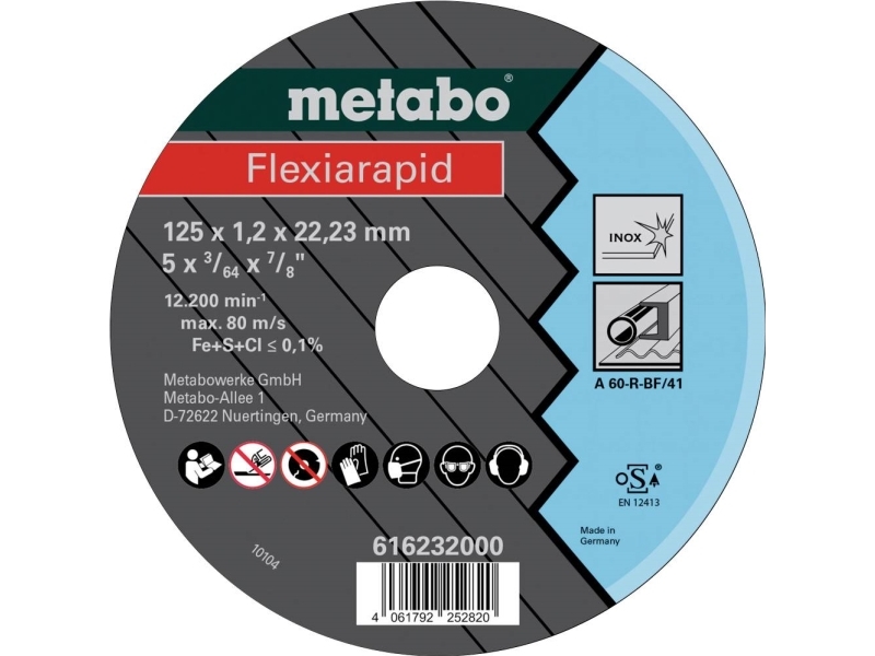 Metabo 616232000 Leikkuukiekko 125 mm 22,23 mm 25 kpl 25 kpl