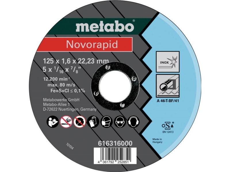 Metabo skärskiva 125 mm 22,23 mm 25 st | Verktyg & Verkstad - Handverktyg - Tillbehör til Handverktyg | GameStuff