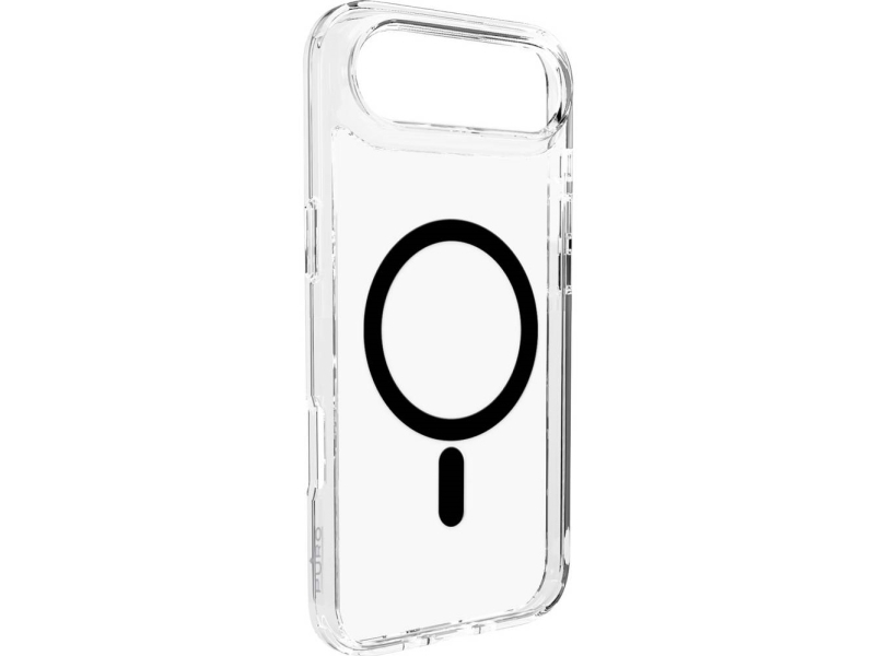Hurtel Puro Lite Mag Tpu+Pc Etui Kompatibelt Med Magsafe Til Iphone 17 Air - Transparent Med Sort Ring