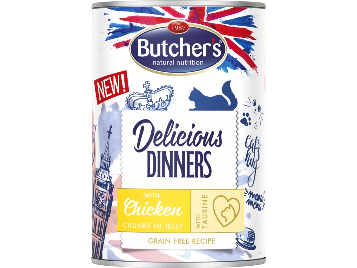Butcher's Butcher's Delicious Dinners stykker med kylling i gelé 400g