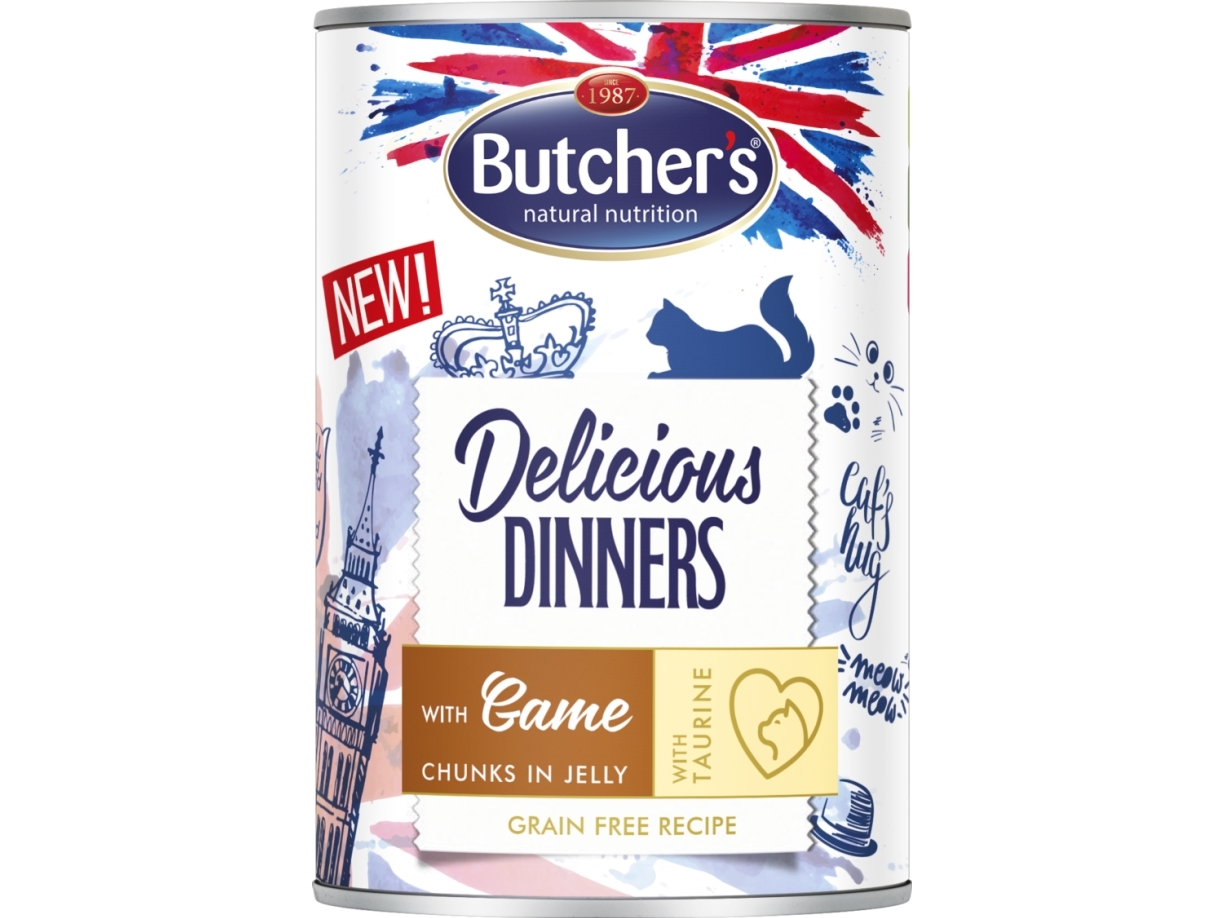 Butcher’S Butcher's Delicious Dinners Kawałki Z Dziczyzną W Galaretce 400G