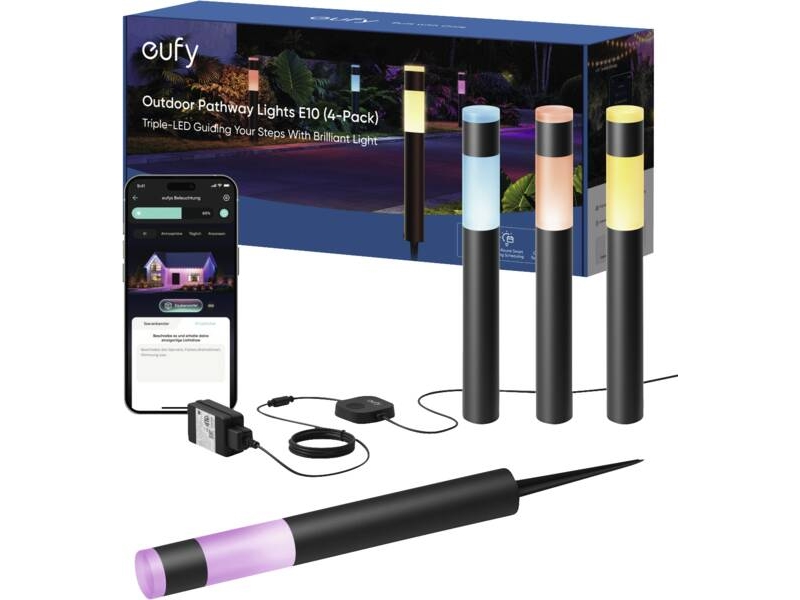 Eufy T8l30311, Udendørs Gulvbelysning, Flerfarvet, Aluminium, Ip65, Camping, Have, Gulvmontering