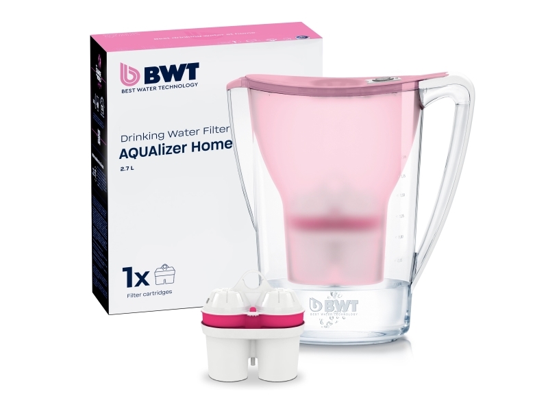 BWT AQUAlizer Home, Vattenfilter kanna, 2,7 l, Rosa, Transparent | Köksutrustning - Vattenfiltrering - Vattenfiltreringskanna | GameStuff