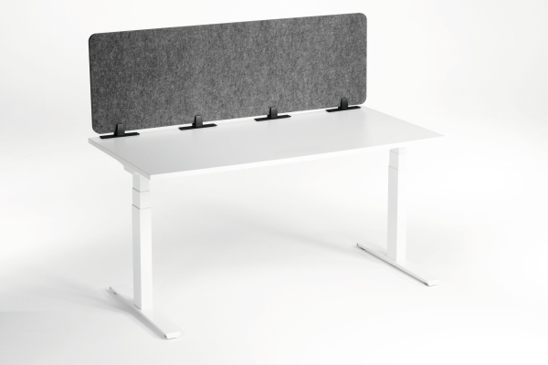 Durable Effect Foldable Felt Desk Divider 60% Recycled W1600 X H500mm Charcoal Grey - 313558