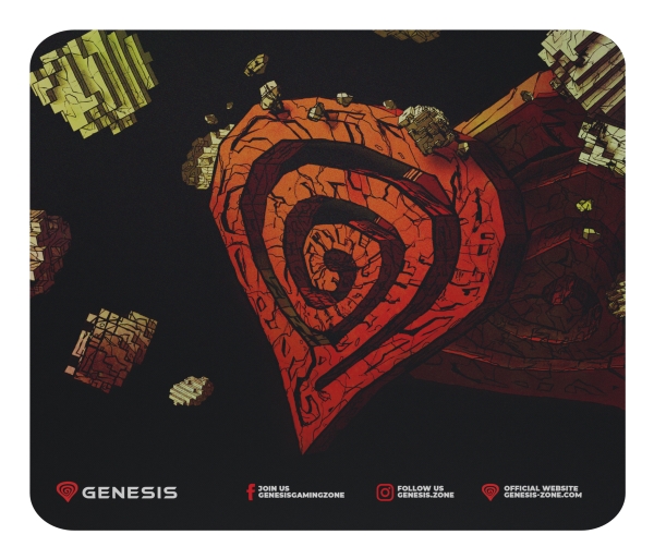 Genesis Ancient Stone, Multicolour, Image, Fabric, Rubber, Gaming Mouse Pad