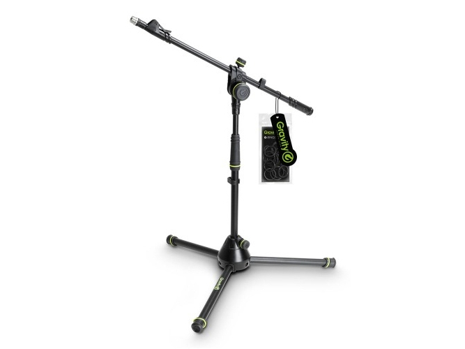Gravity Gms4222b, Boom Mikrofonstativ, Tripod Base, Sort, Stål, Zink, 51 Cm