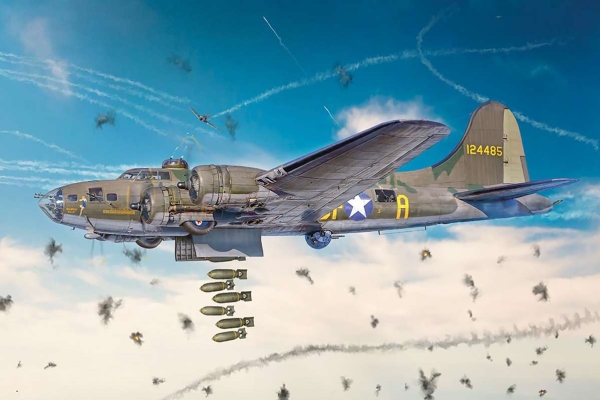 Italeri - B-17f Flying Fortress Model Byggesæt - 1:72 - 1487
