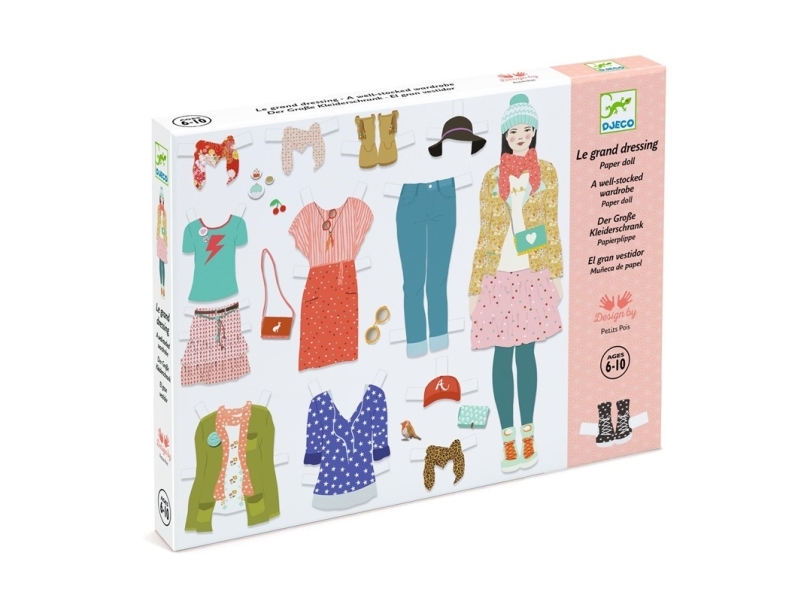 Djeco One Big Dressing Room - 31,5 X 24 X 3 Cm, 6 År, Træ