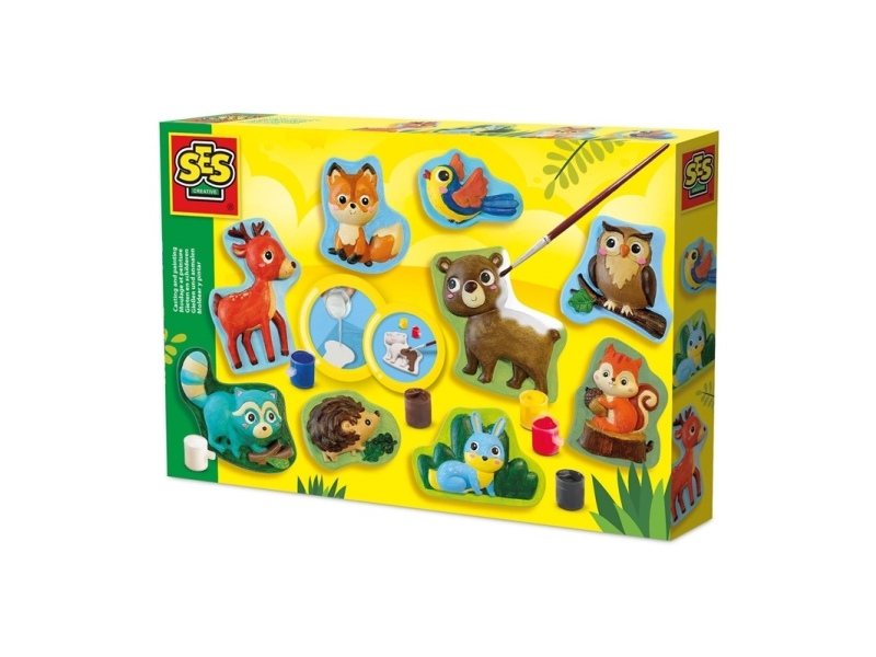 SES Creative 01134, Sæt til støbning/maling til børn, 5 År, Flerfarvet