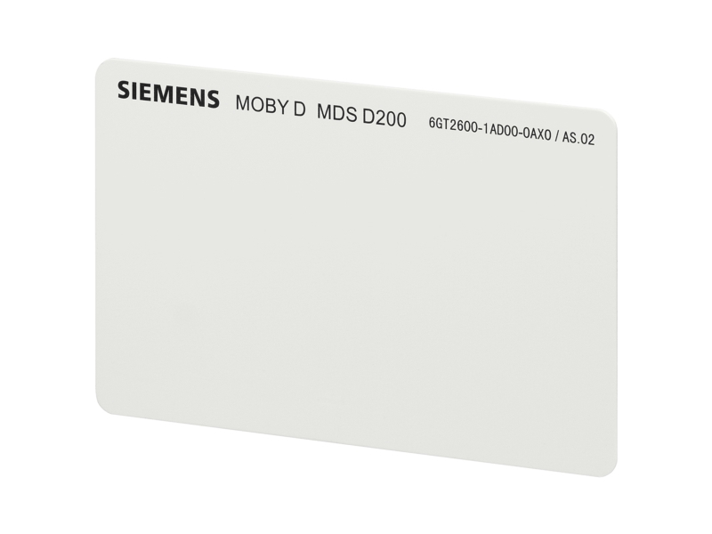 Siemens Indus.Sector Transponder f. RF200/ RF300 6GT2600-1AD00-0AX0 Sähköisten lisävarusteiden tyyppi muu, Mekaanisten lisävarusteiden tyyppi avain, Dokumentoinnin tyyppi pikakäyttö, Yksinkertaisesta tunnistamisesta, esim. sähköisinä viivakoodeina (6GT26001AD000AX0)
