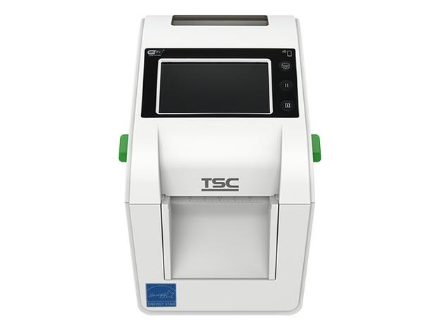 TSC DH220THC, Summeri, 8 pistettä/mm (203dpi), Disp., RTC, USB, USB-Host, RS232, Ethernet, Kit (USB) Tarratulostin, ohjelmoitava, Terveydenhuolto, suoralämpö, 8 pistettä/mm (203dpi), materiaalin leveys (maks.): 60mm, tulostusleveys (maks.): 54mm, rullan halkaisija (maks.): 127mm, nopeus (maks.): 203mm/sek, näyttö (kosketusnäyttö), reaaliaikainen kello, liitäntä: USB (tyyppi B), USB-Host, RS232, Ethernet, Micro SD-paikka (Micro SD-Slots), RAM-muistia: 128MB, Flash-muistia: 128MB, sis. kaapeli, vi