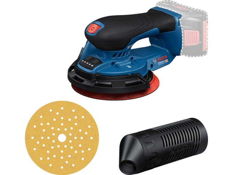 Bosch GEX 18V-150-3, Rystepudser, Orbital, Velcro, Blå, Børstefri, 5000 rpm - SOLO