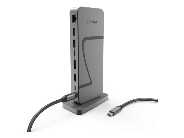 Hama Connect2office Speed, Usb 3.2 Gen 1 (3.1 Gen 1) Type-C, Displayport, Hdmi, Rj-45, Usb 2.0 Type-A, Usb 3.2 Gen 2 (3.1 Gen 2) Type-A, Usb 3.2 Gen