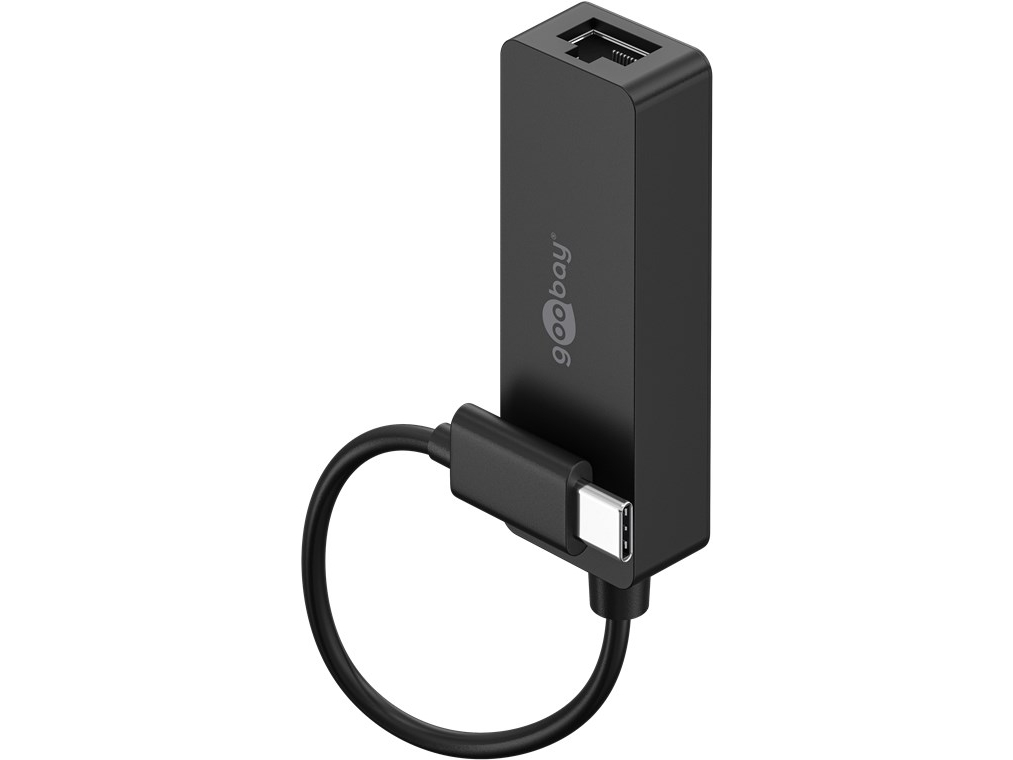 USB-C™ Ethernet Adapter, black, black - for connec