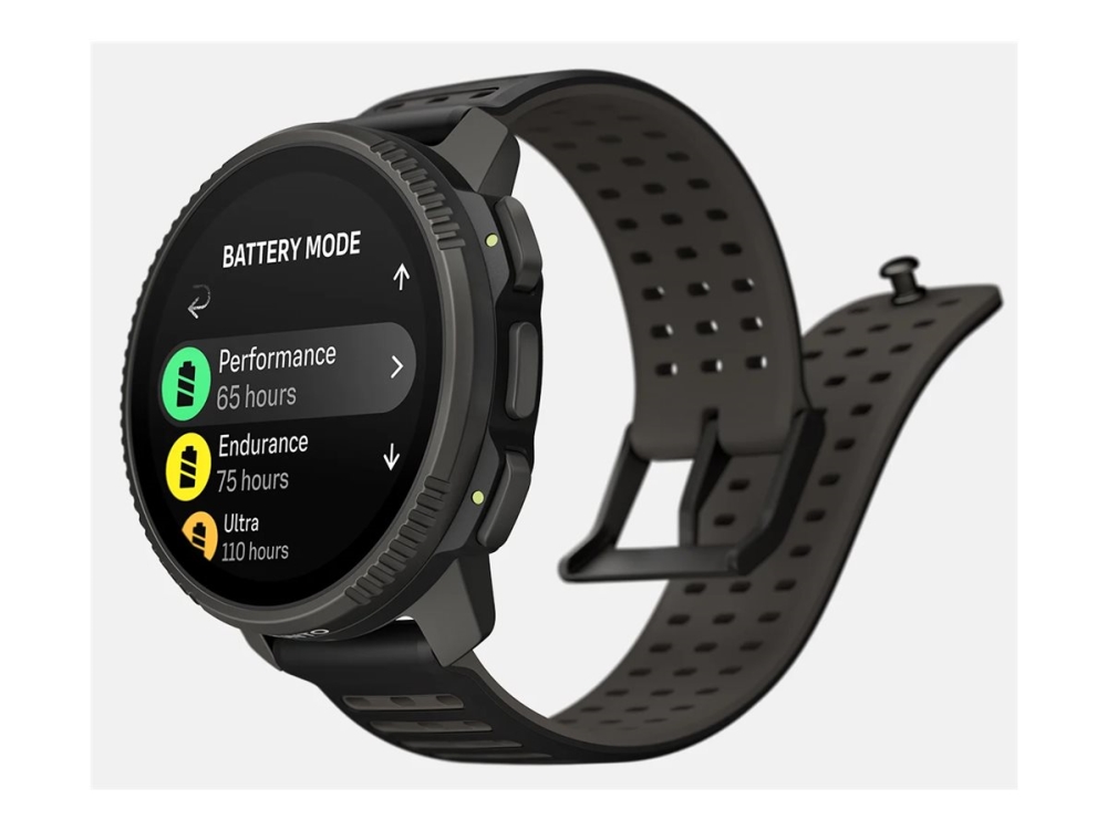 Suunto Vertical 2 - Sort glasfiberforstærket polyamid - sportsur med rem - silikone - sort og grå - håndledsstørrelse: 125-175 mm - display 1.5 - 32 GB - Bluetooth - 74 g - titansort