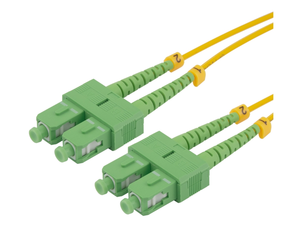 Os2 Glasfaserkabel, Sc - Sc, Duplex, Apc/Apc, 3,0M