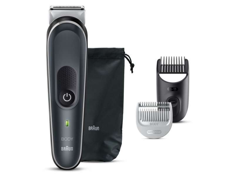 Braun Bg5350, Schwarz, Silber, 0,5 Mm, 1,1 Cm, Ladend, Wechselstrom/Batterie, 100 Min