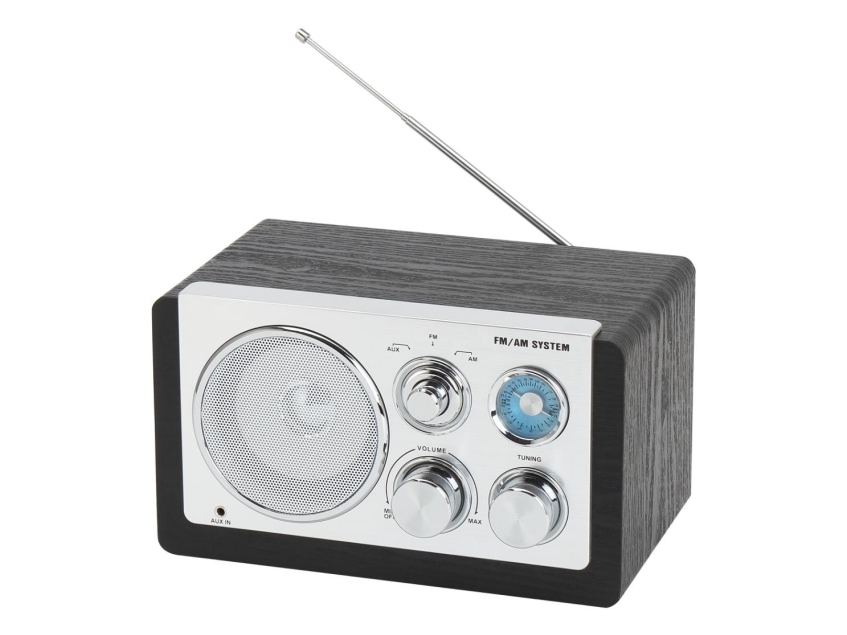 Analoges Am/Fm-Radio Schwarz