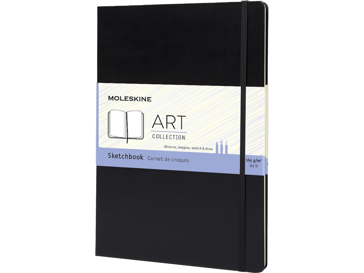 Moleskine ARTQP054, Monokromatisk, Sort, 88 ark, 165 g/m², Indbundet, Universel