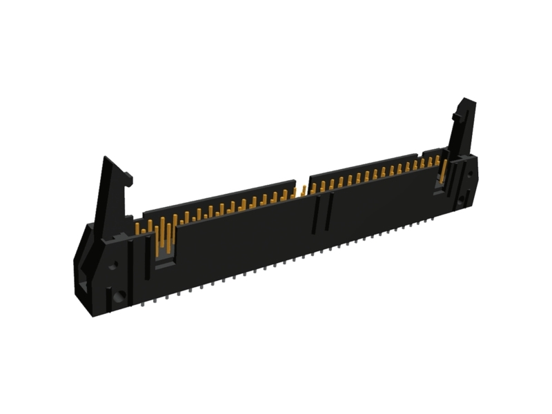 Te Connectivity Amp-Latch Series Straight Through Hole Pcb Header, 64 Contact(S), 2.54Mm Pitch, 2 Row(S), Shrouded