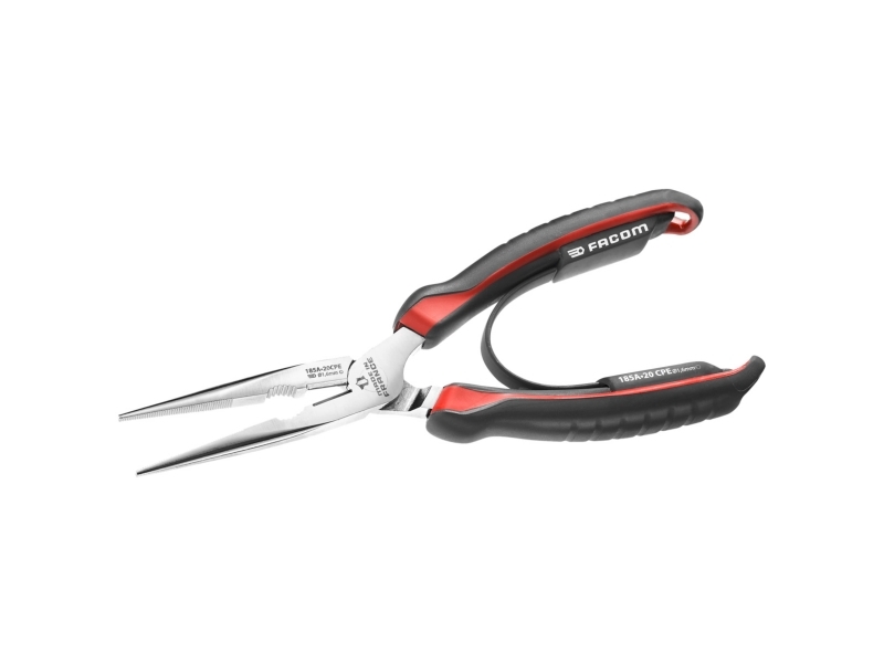 Facom 185A.20CPE Fladrundtång 200 mm | Verktyg & Verkstad - Tänger - Flack- och Rundtång | GameStuff