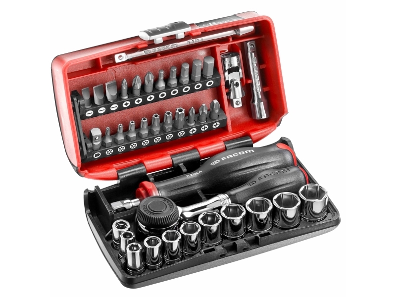 Facom Hylsyavainsarja Metrinen 1/4 (6,3 mm) 17 osaa R.360NANOPB