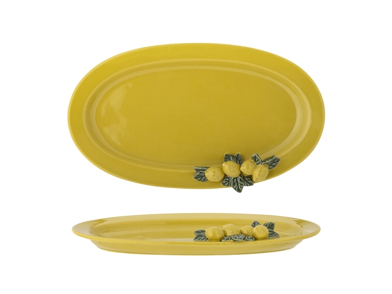 Creative Collection Limone Servierplatte, Gelb, Steingut