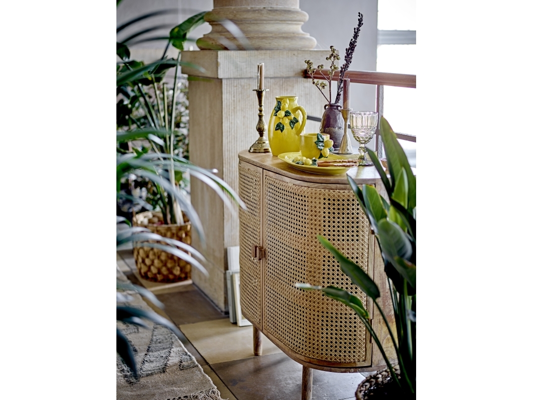 Bloomingville - Limone Serveringsfad, Gul, Stentøj, L36xH5xW21 cm