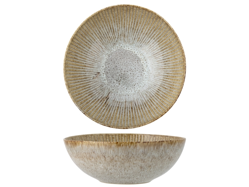 Creative Collection Fleur Schale, Natur, Steingut