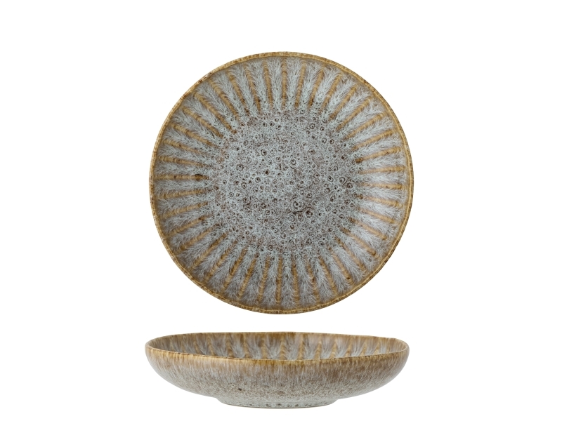 Creative Collection Fleur Teller Tiefer, Natur, Steingut