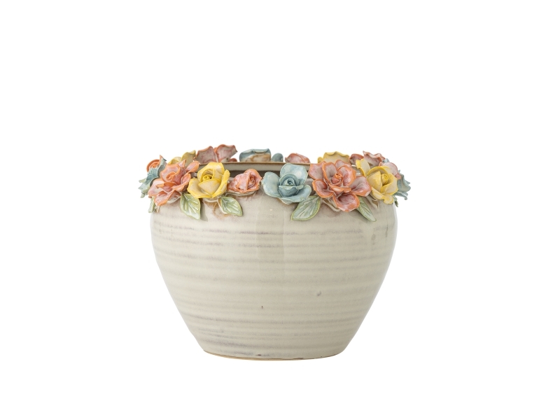 Creative Collection Eanna Blumentopf, Bunt, Steingut