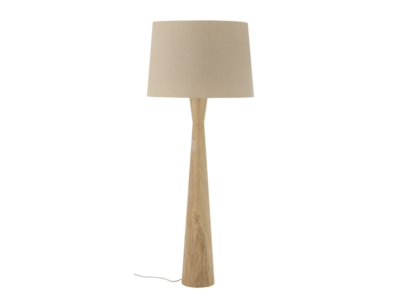 Creative Collection Leonor Stehlampe, Natur, Gummibaumholz